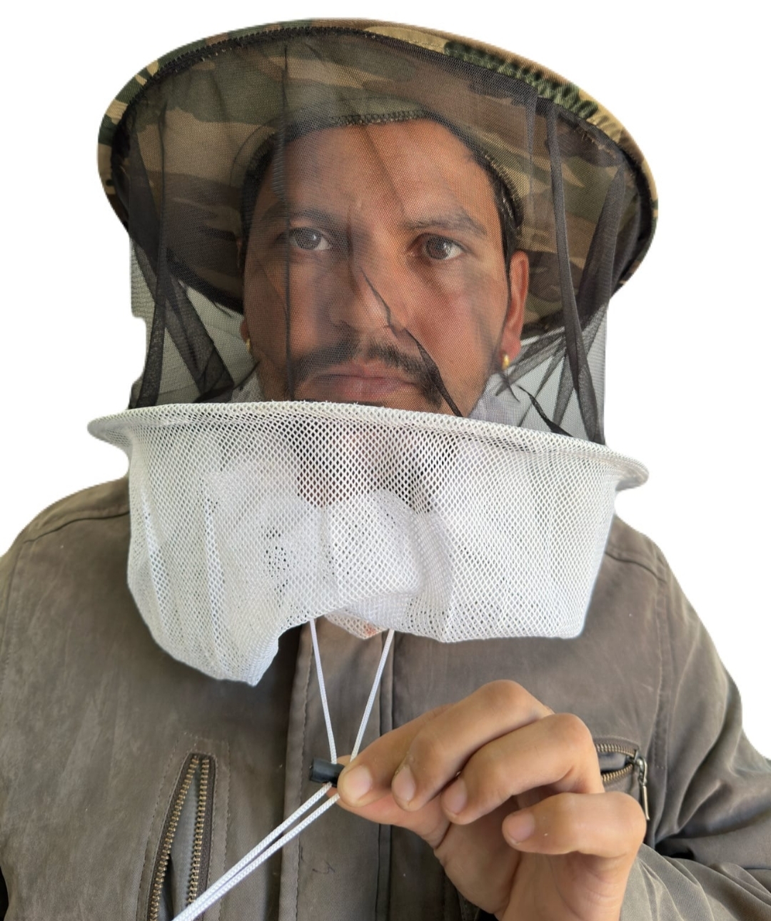 Bee veil army colour